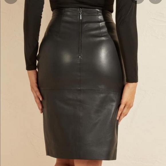 Marciano luxe leather skirt - Picture 4 of 11